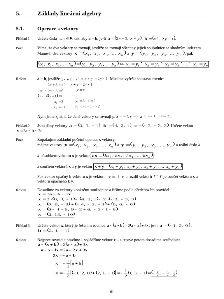 01 Algebra | PDF