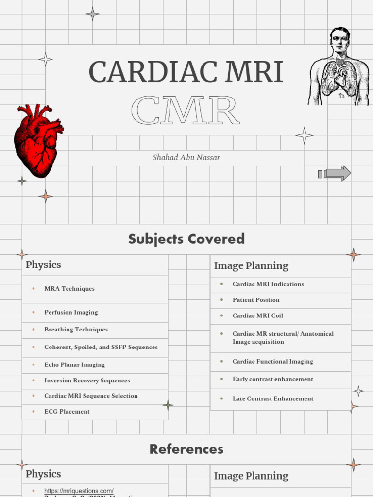 Cardiac MRI Techniques and Protocols | PDF | Magnetic Resonance Imaging ...