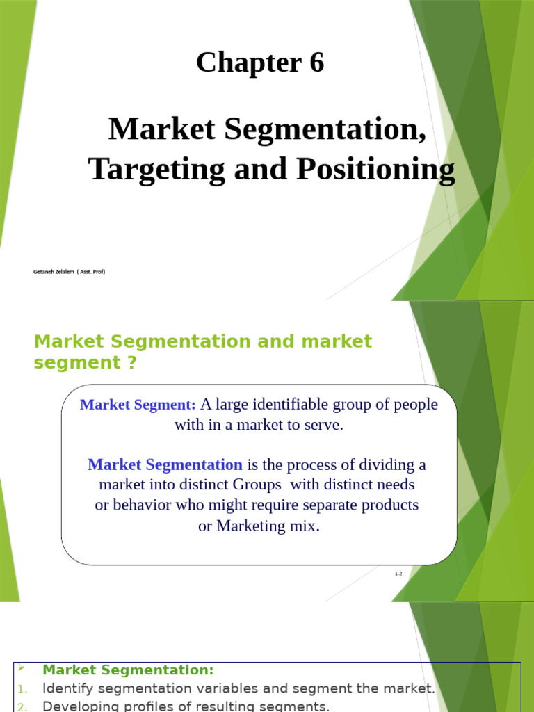Market Segmentation and Targeting Guide | PDF | Pricing | Market ...