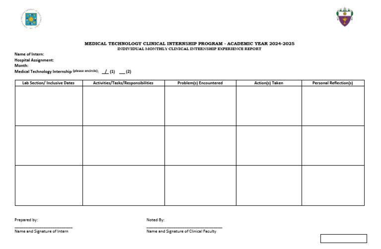 MER Template AY2425 | PDF