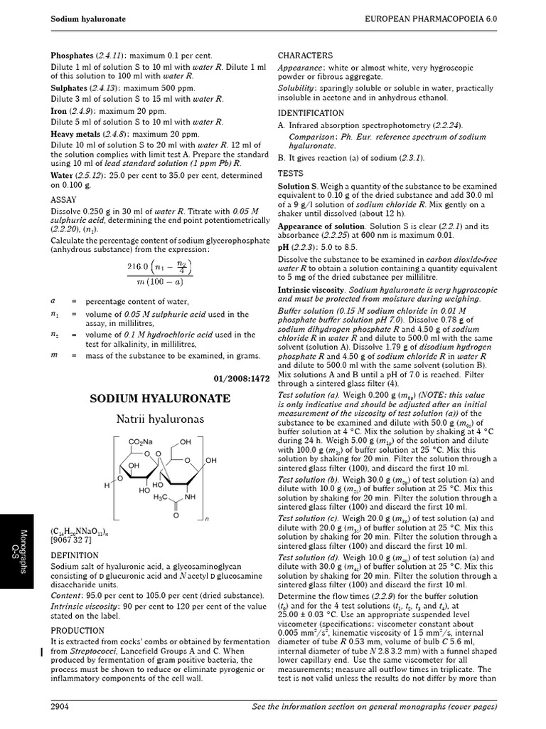 Sodium Hyaluronate Solubility Analysis | PDF | Solubility | Sodium