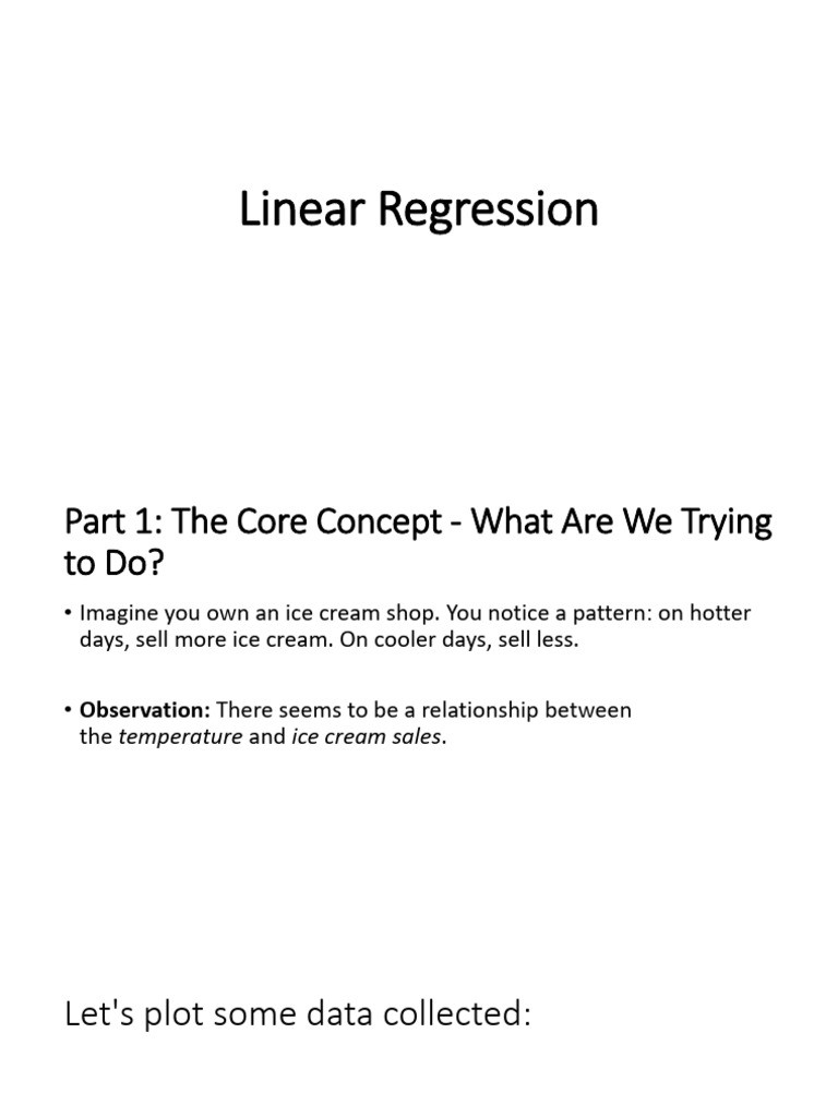 Single Variate Linear Regression | PDF | Matrix (Mathematics ...