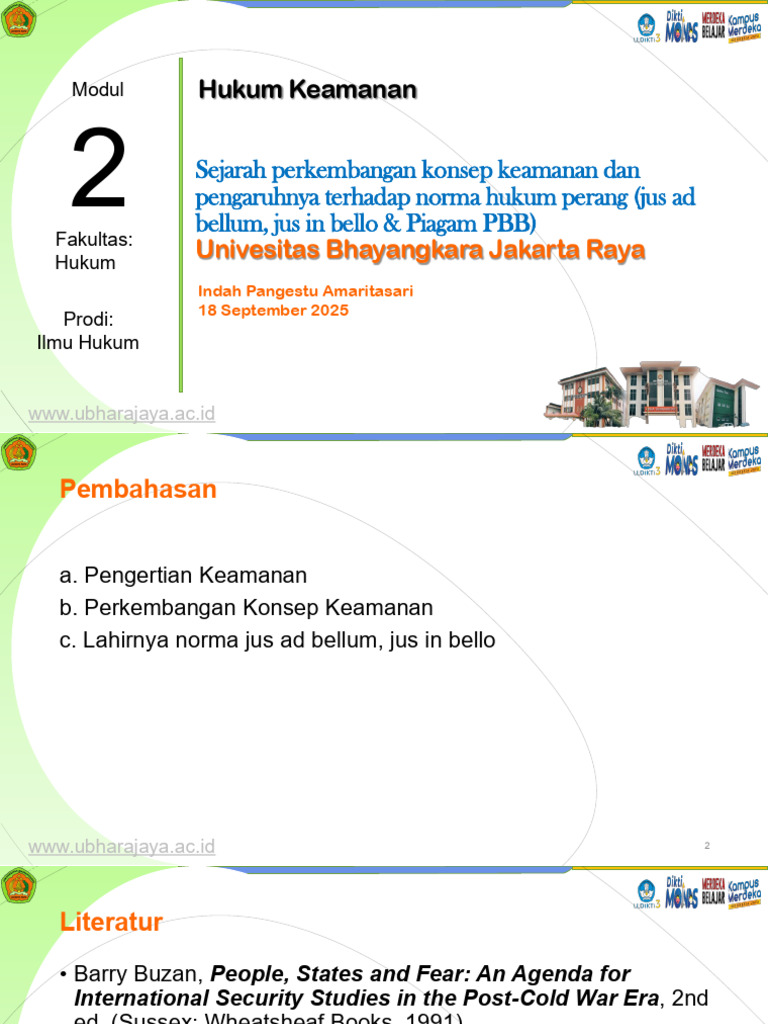 Sessi 2 Hukum Keamanan - IA 2025 | PDF
