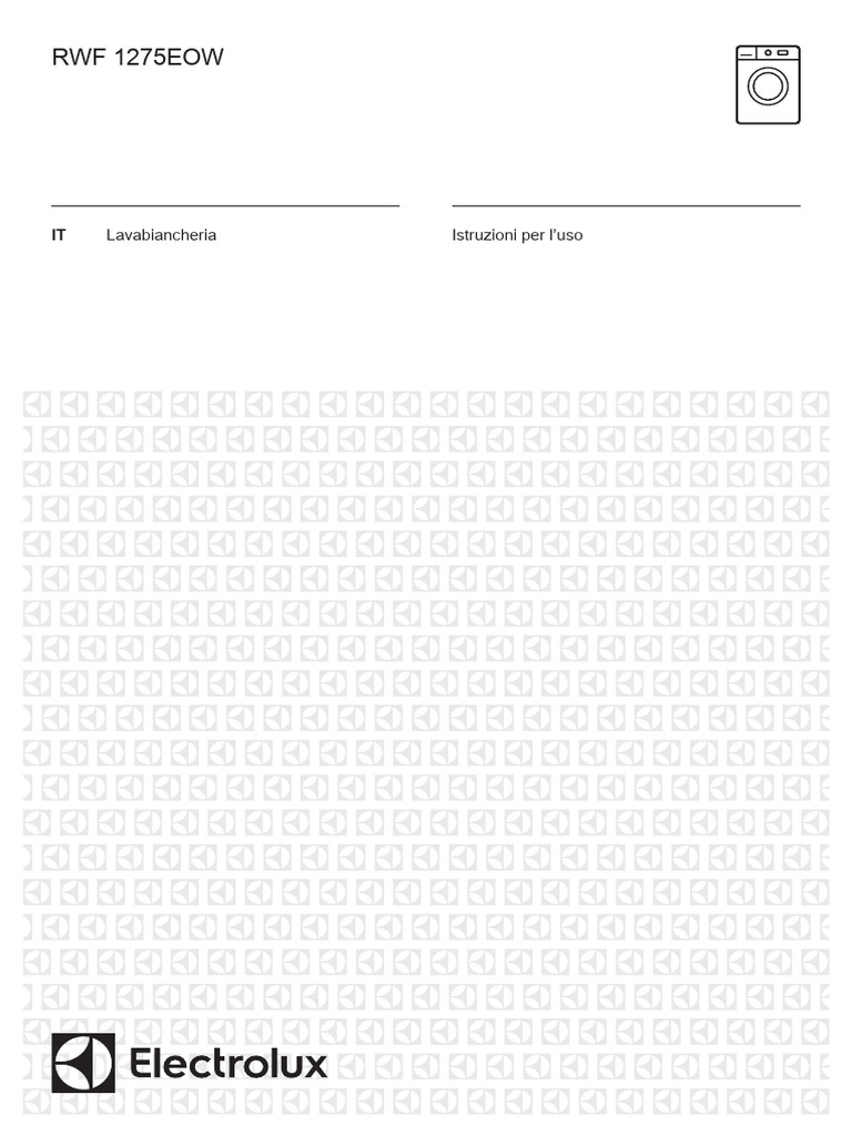 Electrolux RWF 1275 | PDF