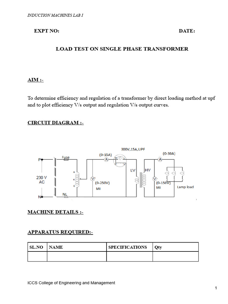 IM LAB Merged | PDF | Electric Motor | Transformer