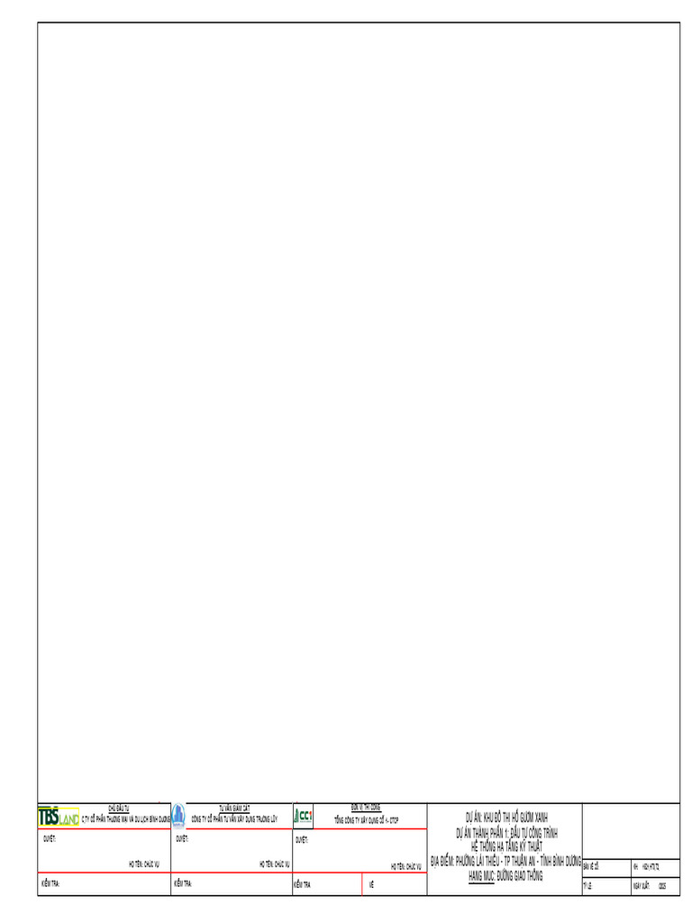 KT A3 Tkcs Duong Giao Thong VC Model | PDF