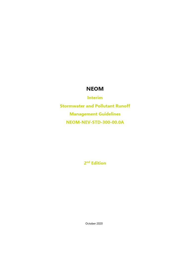 NEOM-NEV-STD-300-00.0A - NEOM - Interim Stormwater and Pollutant Runoff ...