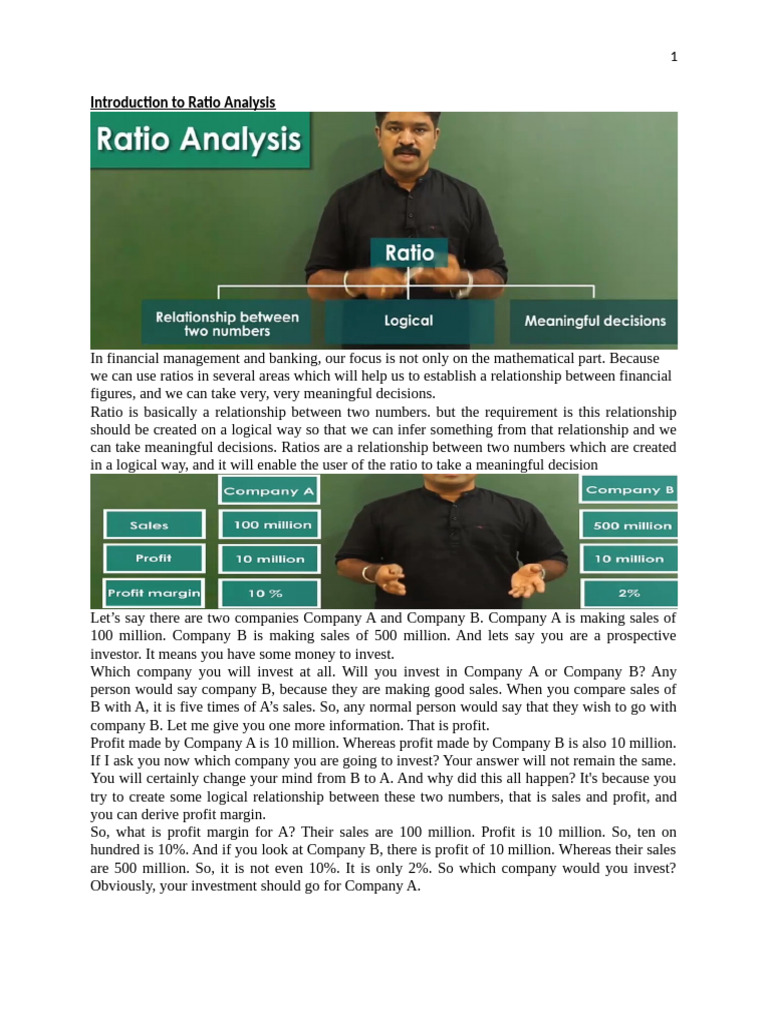 Understanding Ratio Analysis Basics | PDF | Capital Structure | Inventory
