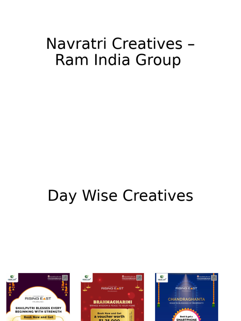 Navratri Creatives - Ram India Group | PDF