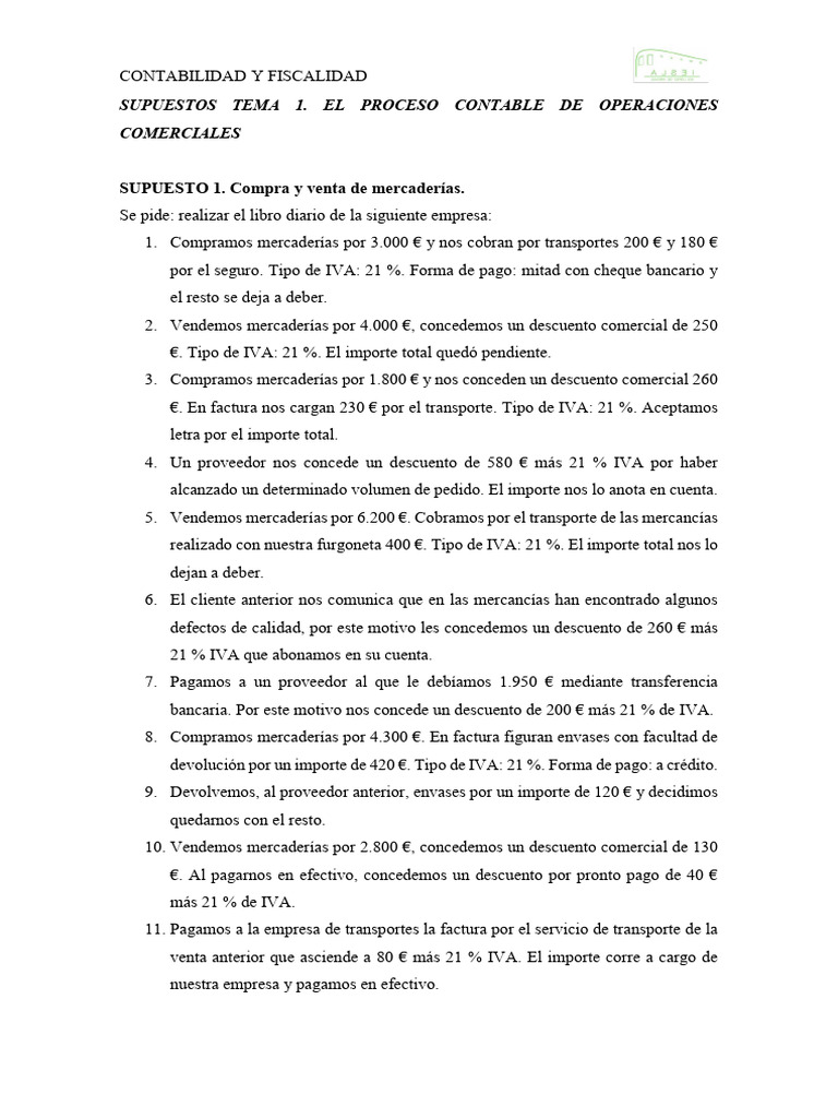 Proceso Contable: Compras y Ventas | PDF | Factura | Contabilidad