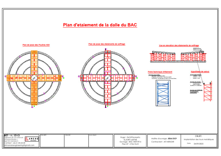 Plan d'Étaiment pour Dalle BAC | PDF | Ingénierie des structures