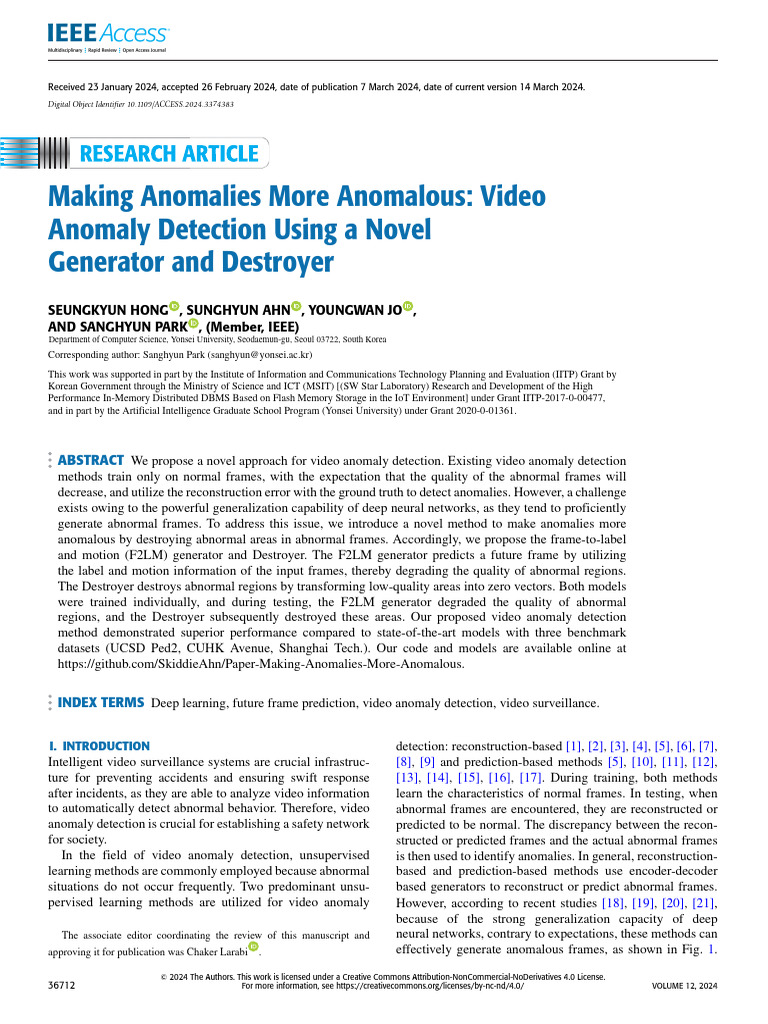 Novel Video Anomaly Detection Method | PDF | Deep Learning | Information