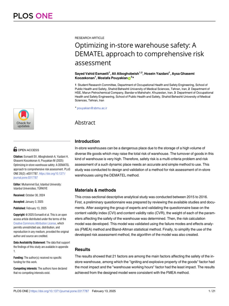 7 - Optimizing In-Store Warehouse Safety - A DEMATEL Approach To ...