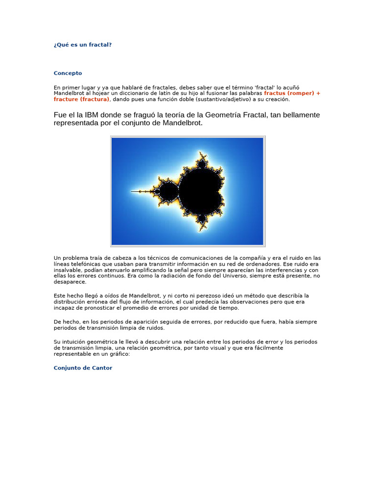 Introducción a los Fractales y Mandelbrot | PDF | Fractal | Dimensión