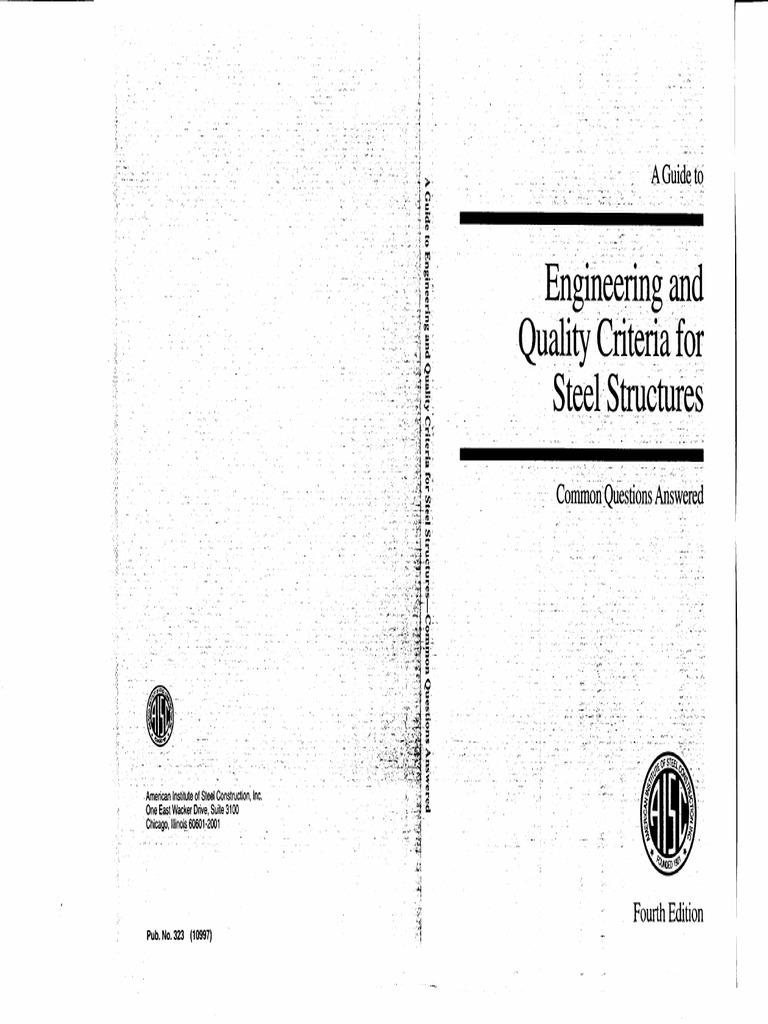 AISC-323 - Engineering and Quality Criteria For Steel Structures (1997 ...
