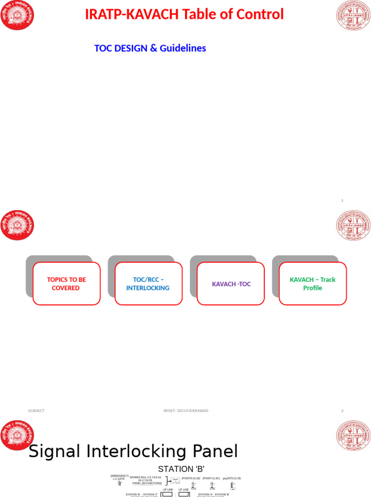 KAVACH Table of Control Guidelines | PDF | Radio Frequency ...