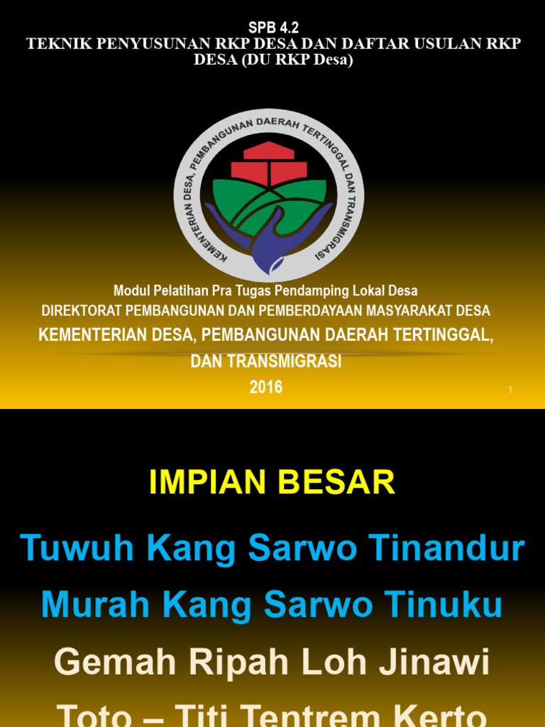 Teknik Penyusunan RKP Desa 2023 | PDF