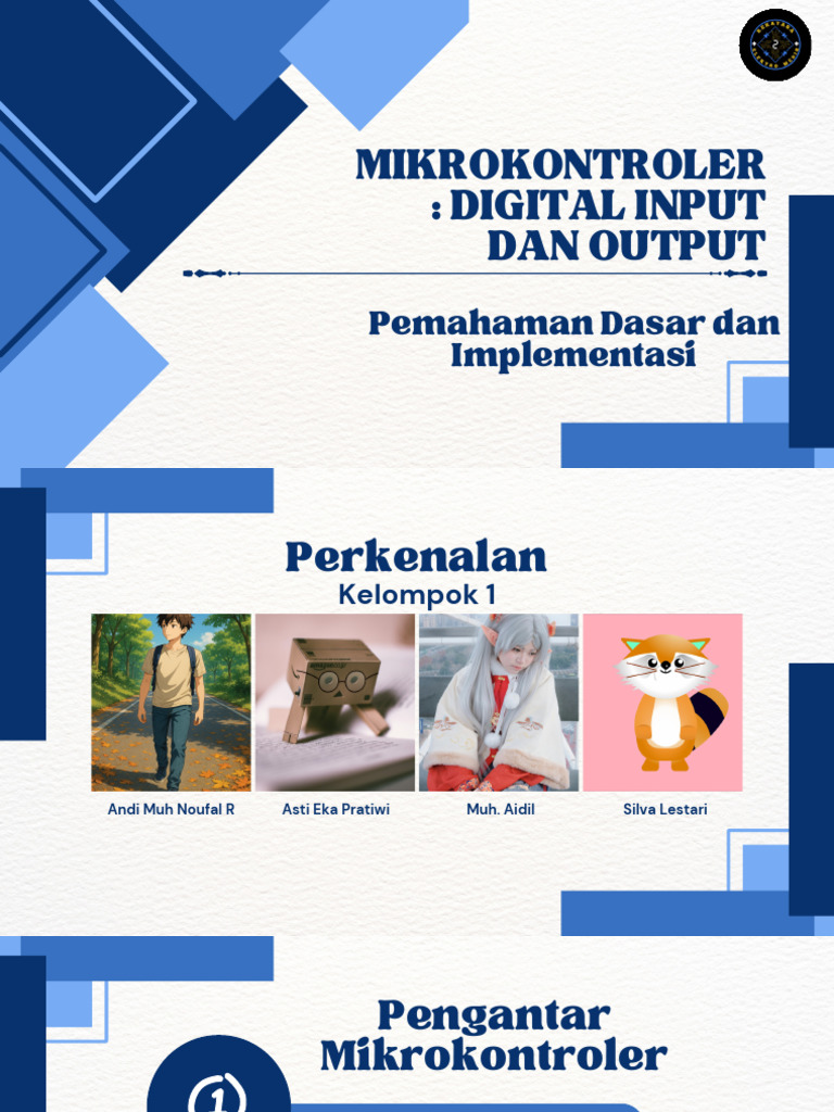 Digital Input dan Output Mikrokontroler | PDF