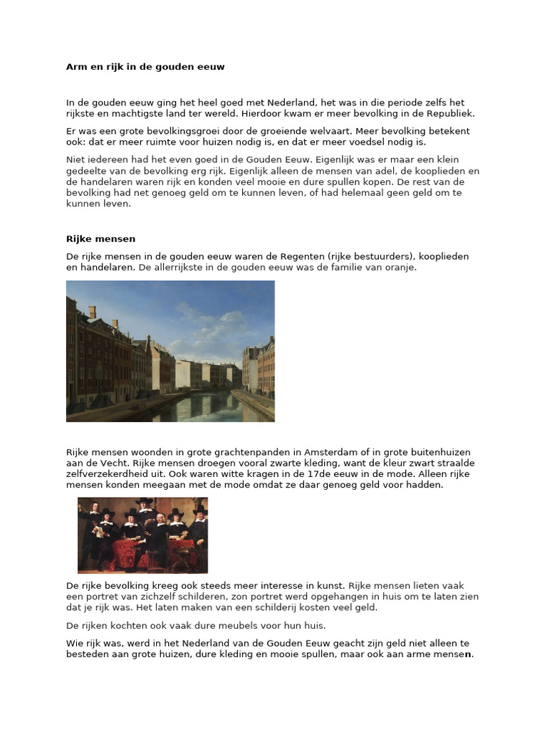 Arm en Rijk | PDF