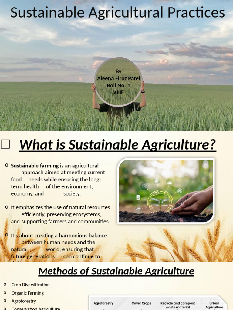 Sustainable Agriculture Practices Explained | PDF | Agriculture ...