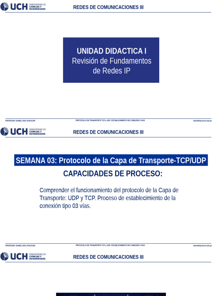 Establecimiento de Conexión TCP/UDP | PDF | Protocolo de Control de ...