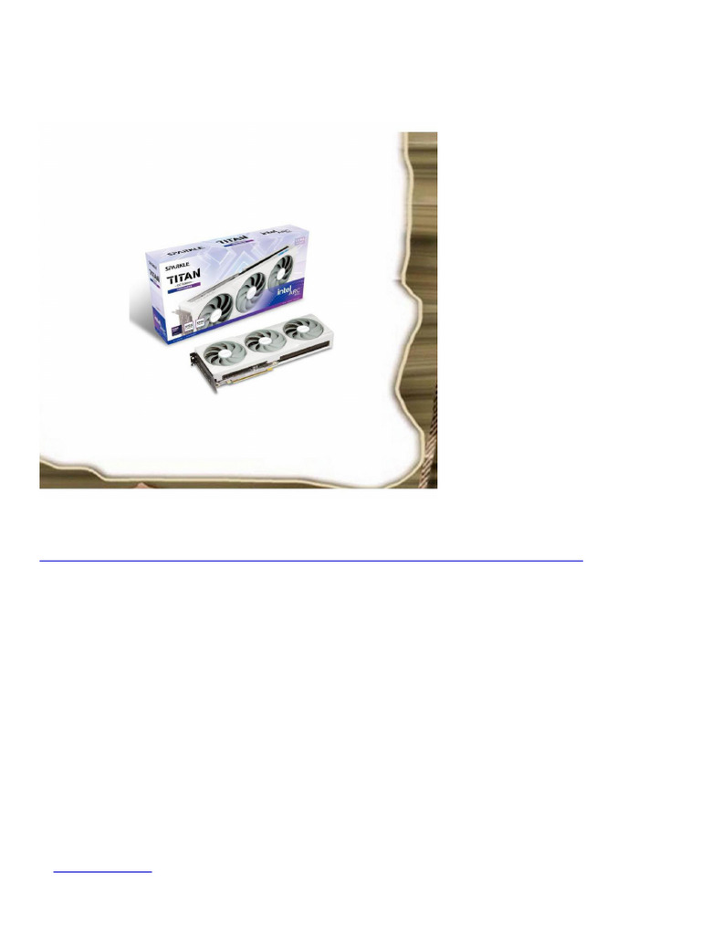 3500 Sparkle Intel Arc b580 Sb580tw-12goc | PDF