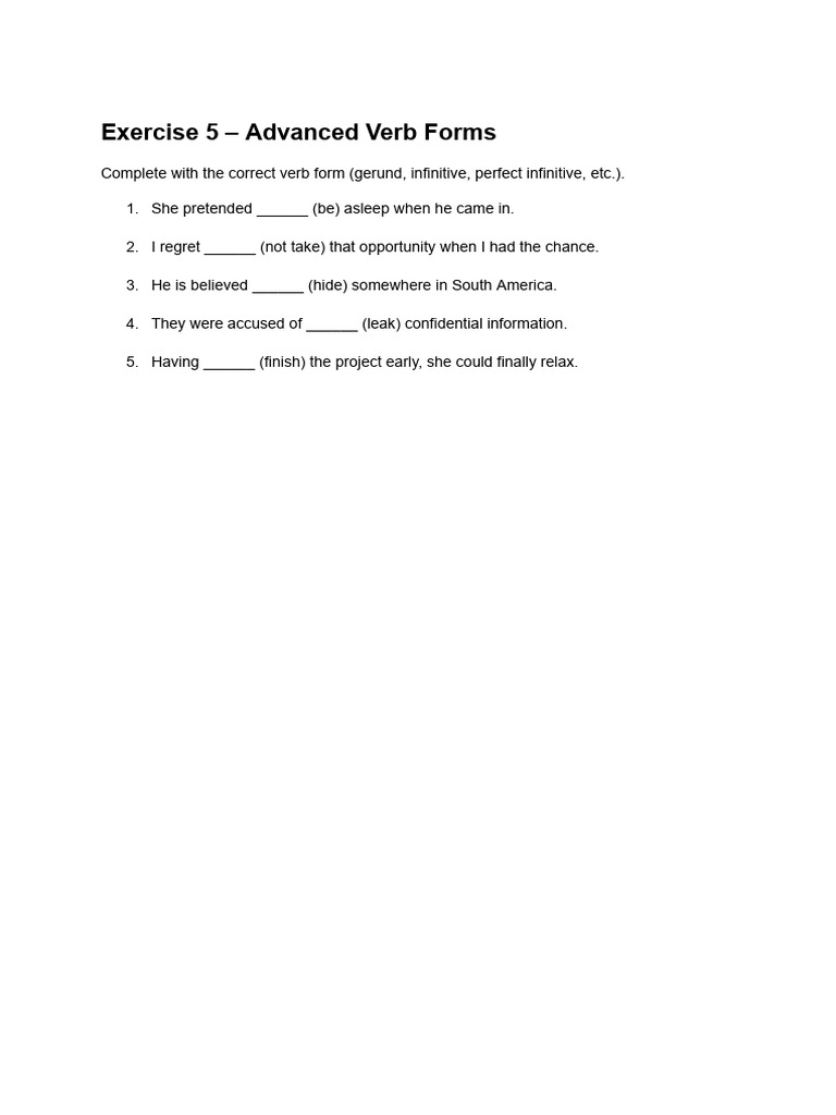 Exercise 5 | PDF