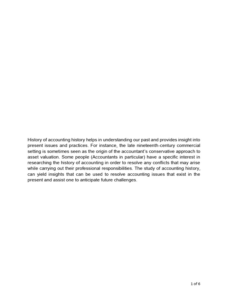 Evolution of Accounting, U1 | PDF | Debits And Credits | Mesopotamia
