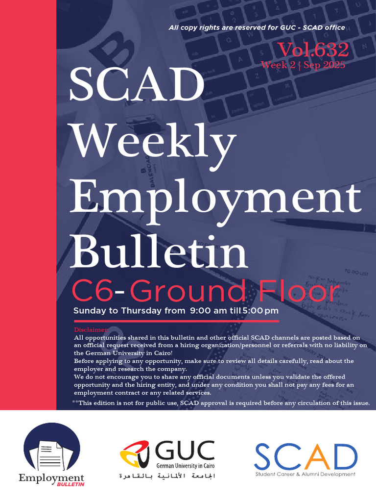 SCAD Weekly Employment Bulletin Vol. 632 | PDF | Digital Marketing ...