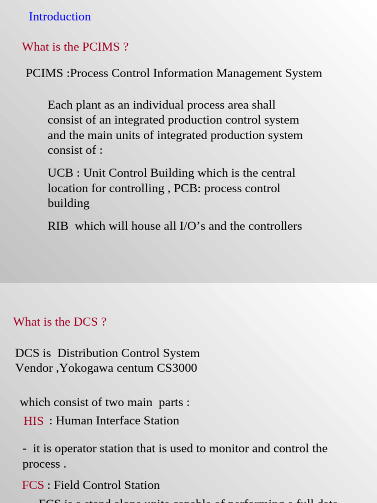 Overview of PCIMS and Control Systems | PDF | Programmable Logic ...