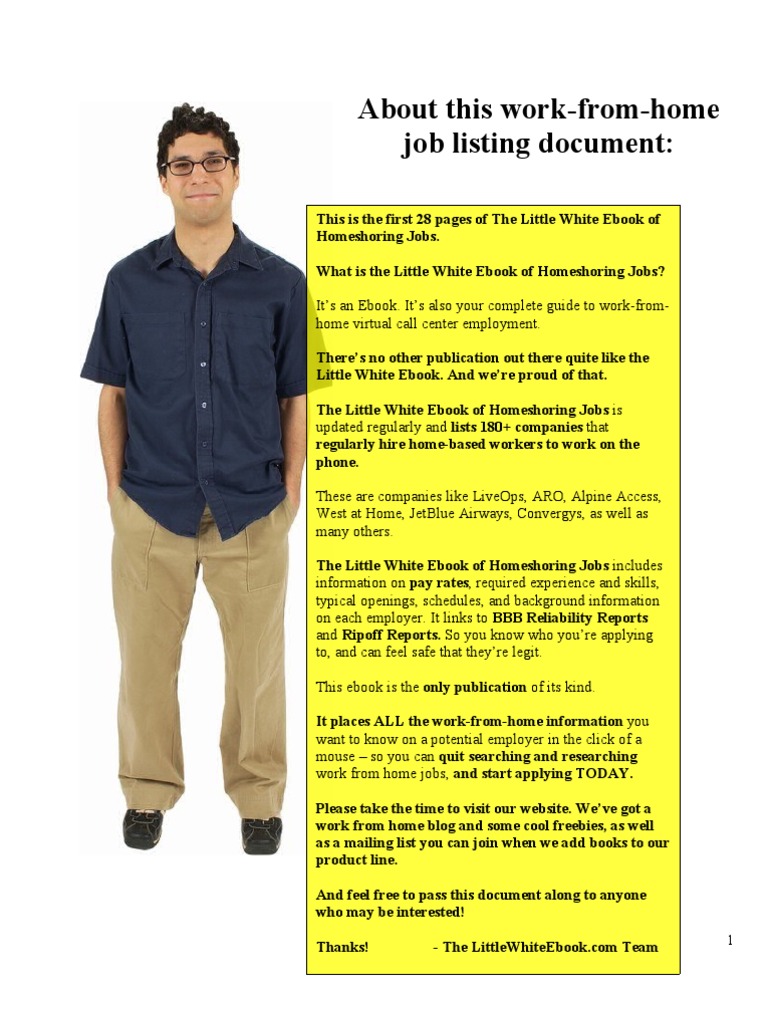 Work From Home For A Virtual Call Center | Telecommuting | Call Centre