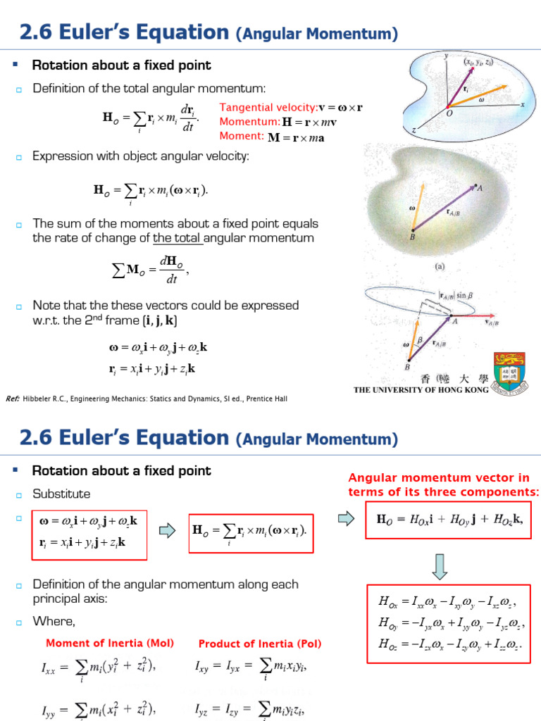 Euler's Equation of Angular Momentum | PDF | Angular Momentum | Gyroscope