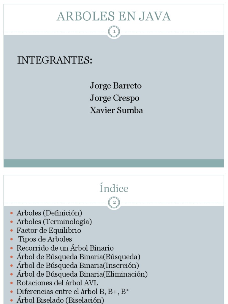 Estructuras de Árboles en Java | PDF | Enseñanza de matemática | Science