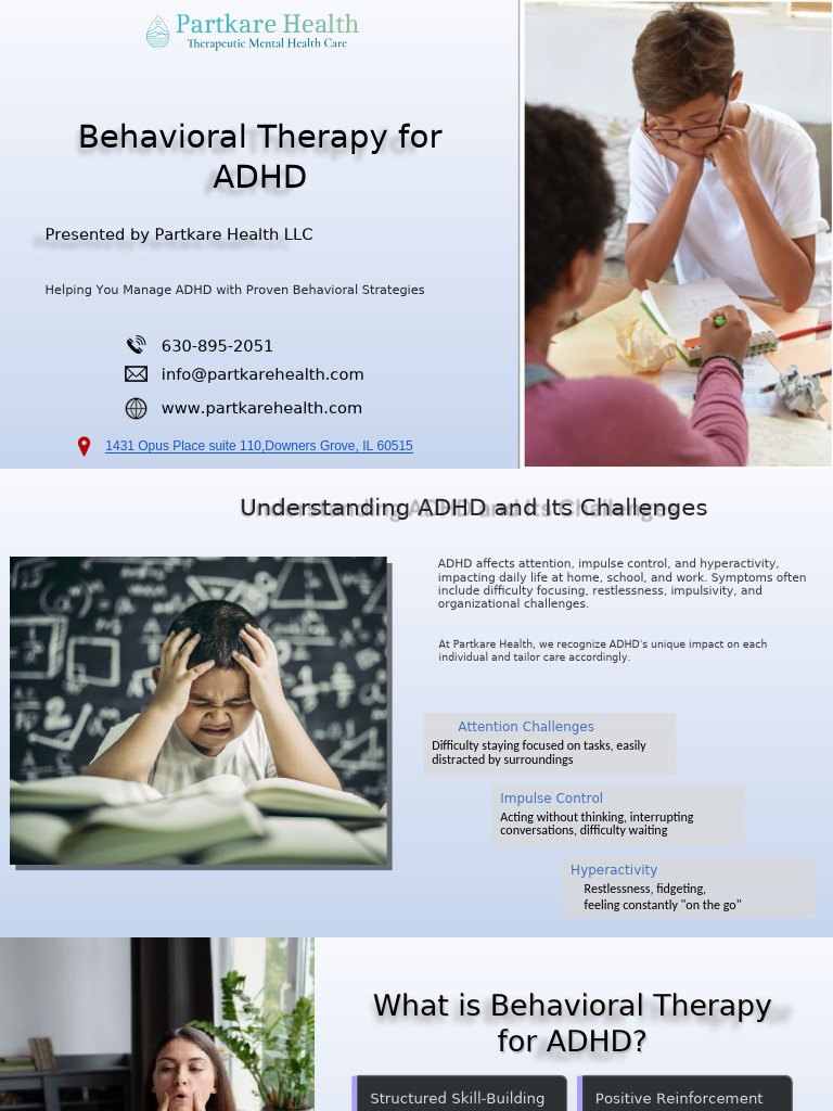 Partkare Health ADHD Therapy Insights | PDF | Attention Deficit ...