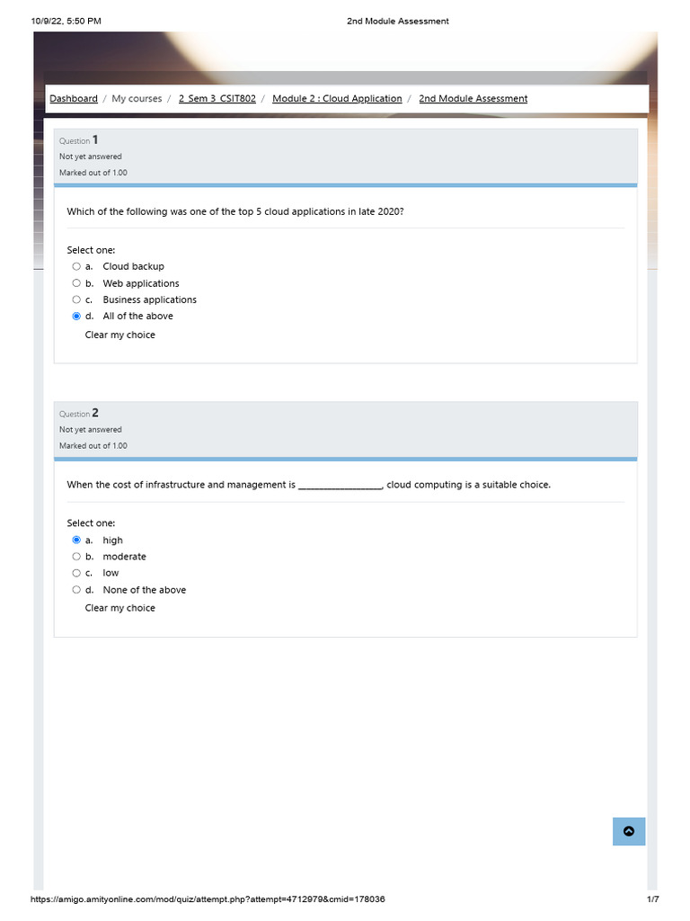 Cloud Application Module 2 Assessment | PDF | Cloud Computing ...