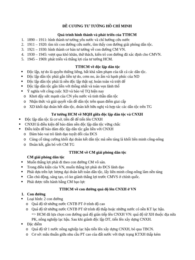 CNG T TNG H CH Minh | PDF