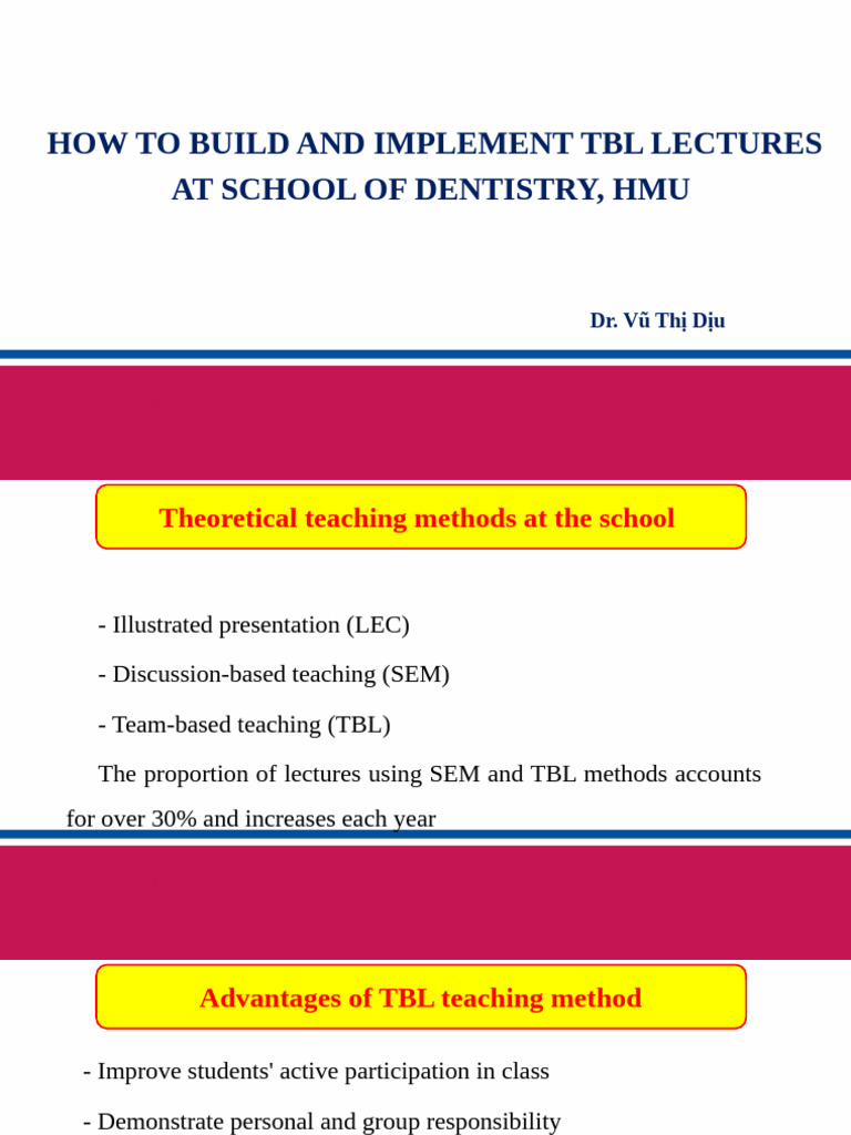 How To Build and Implement TBL | PDF | Teaching Method | Lecture