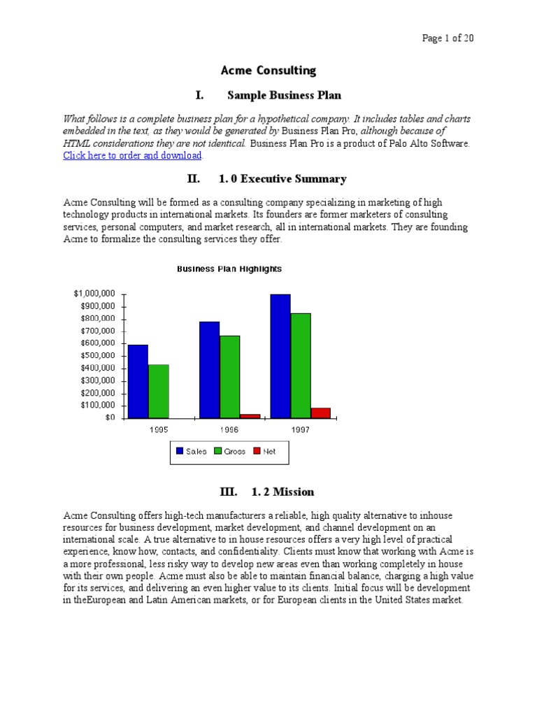 Consulting business plan sample pdf picture