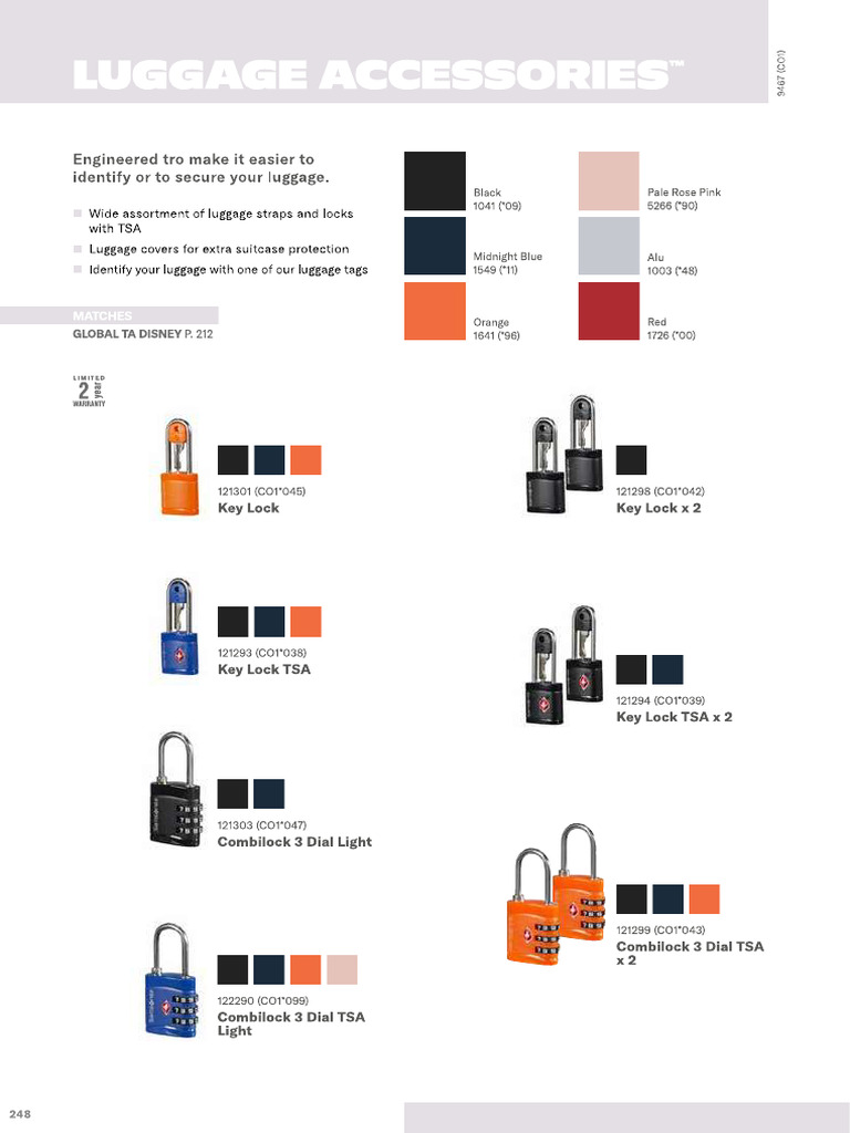 Global Ta Key Lock Tsa | PDF