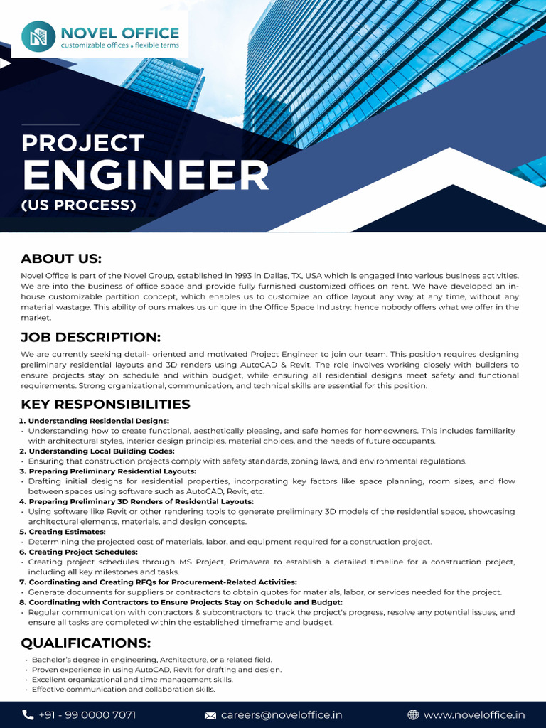 Project Engineer (US Process) | PDF