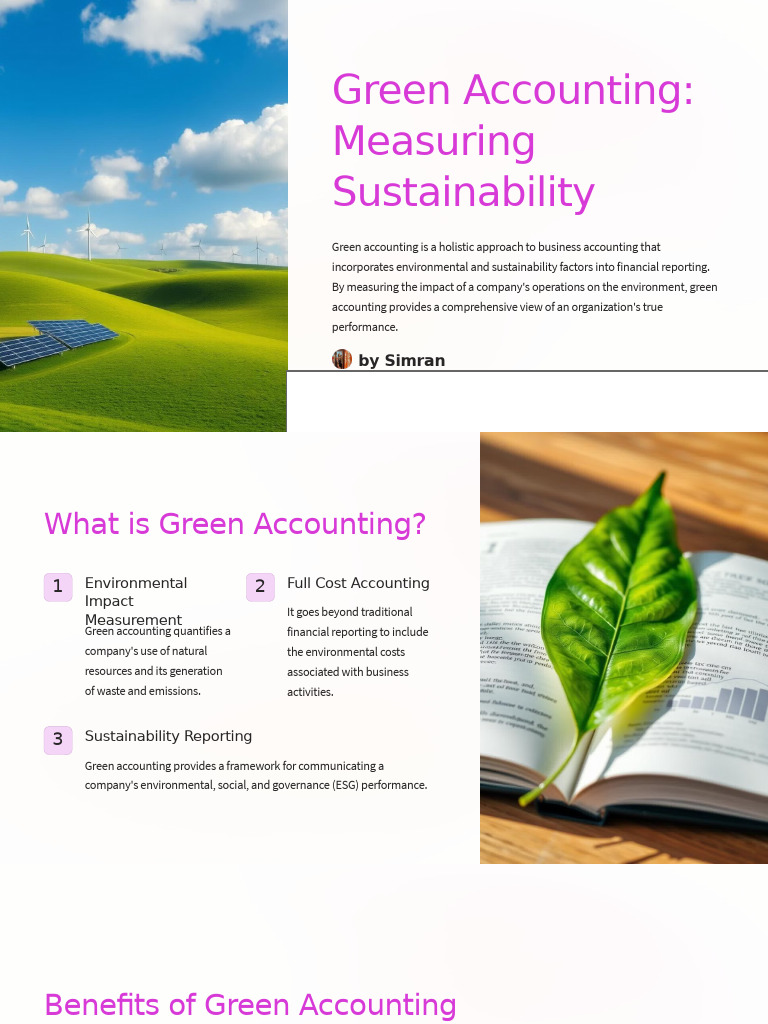Essentials of Green Accounting Reports | PDF | Sustainability | Waste