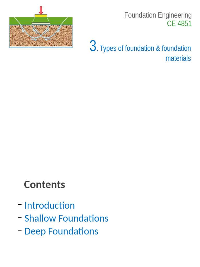 Types of Foundations and Materials Guide | PDF | Foundation ...
