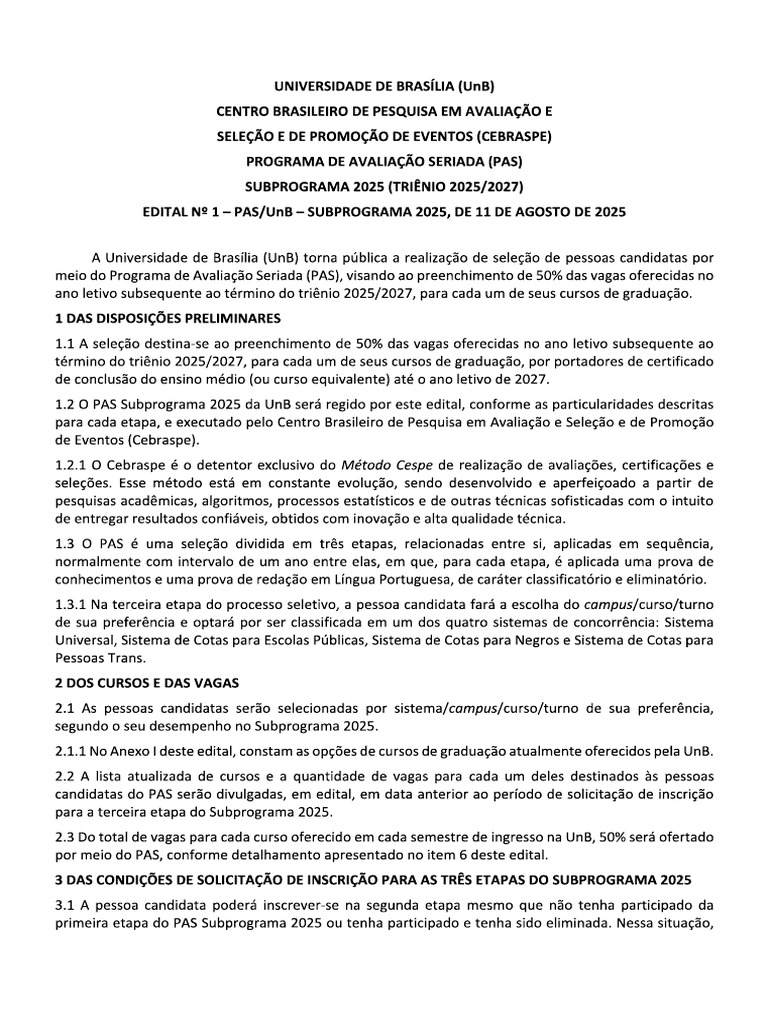 Edital Pas | PDF