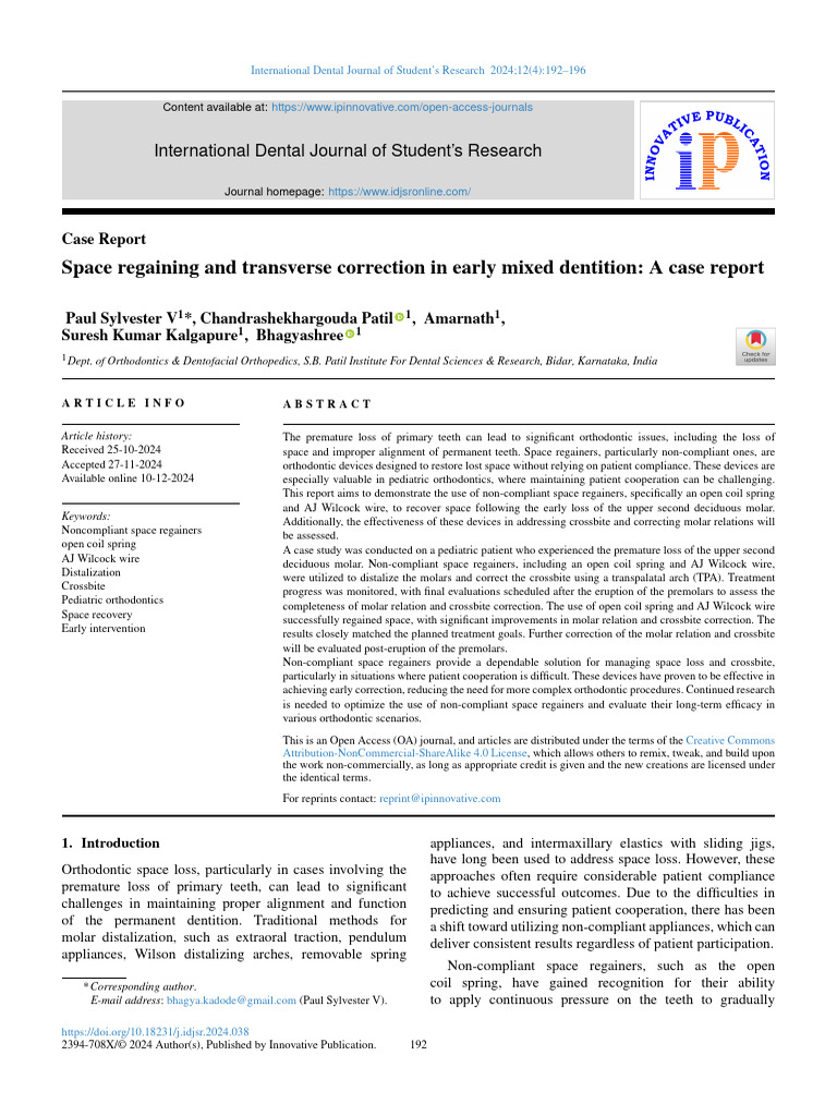 Journal Idjsr Volume 12 Issue 4 Article 11800 | PDF | Orthodontics ...