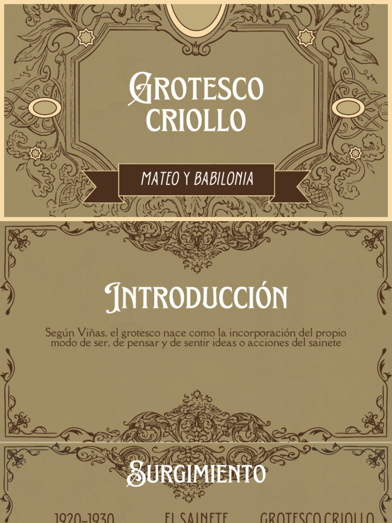 Grotesco Criollo | PDF | Grotesco