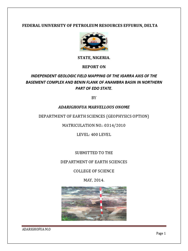 The Geology of Igarra South West Nigeria | PDF | Rock (Geology ...