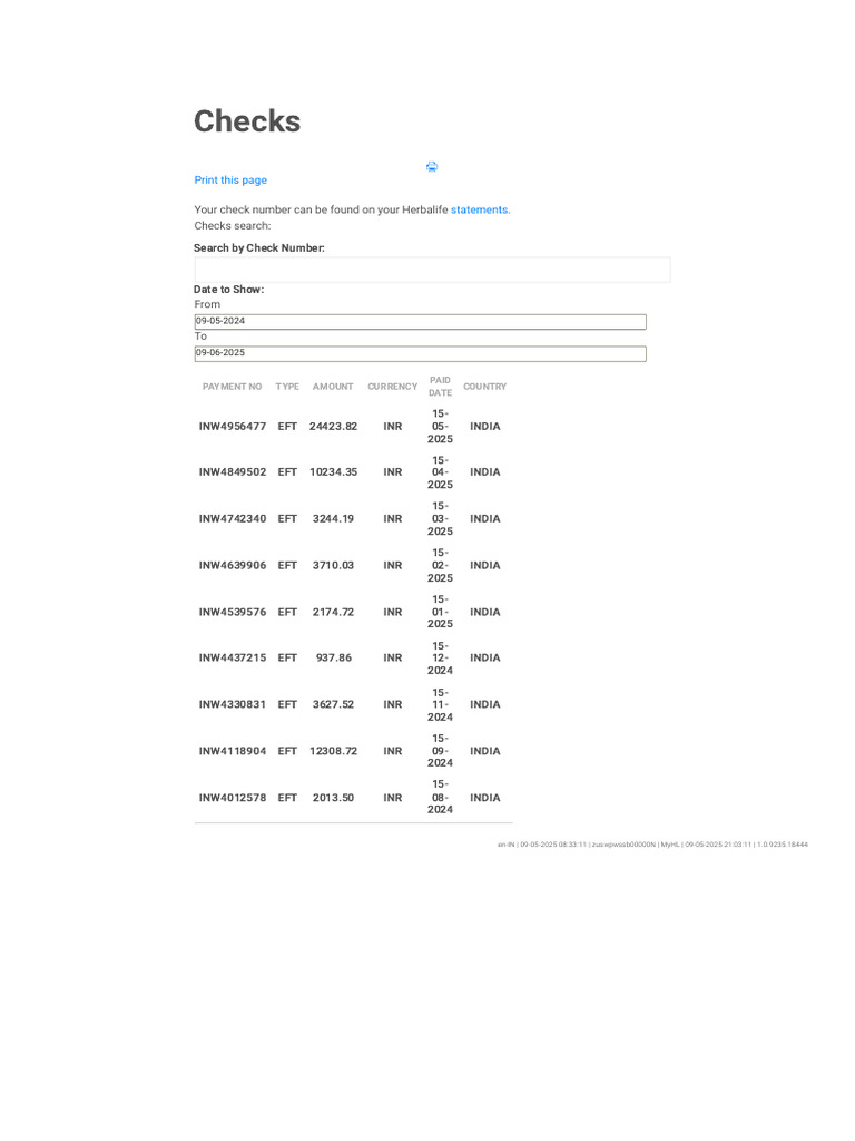 Checks: Print This Page Statements | PDF