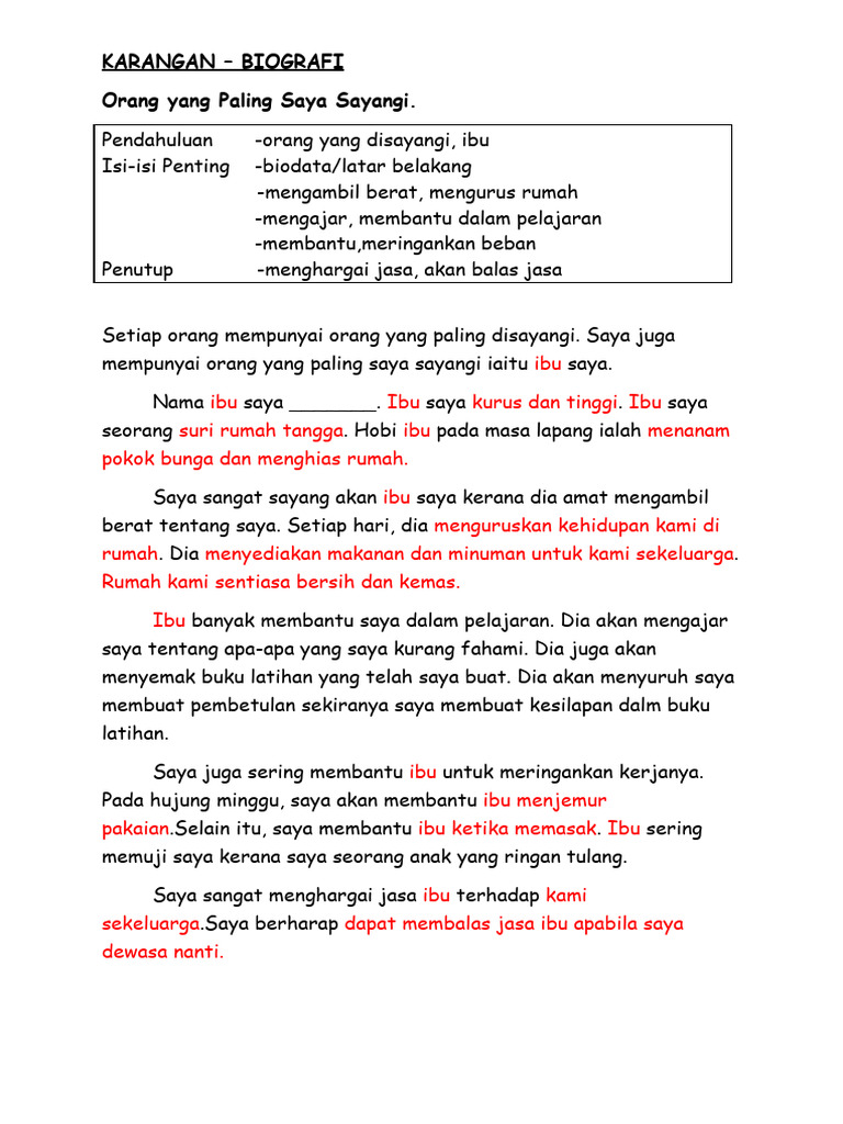 Ibu: Pengorbanan dan Kasih Sayang | PDF