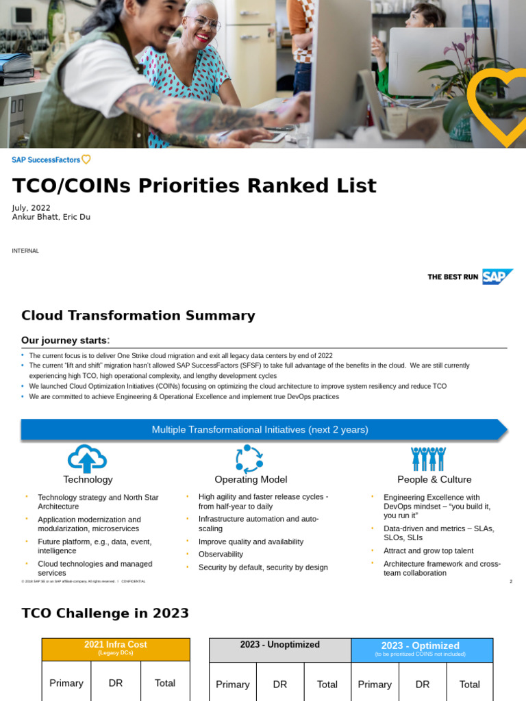 Cloud Transformation TCO Optimization Plan | PDF | Cloud Computing ...