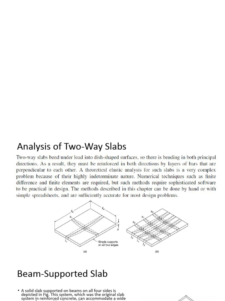 Two-Way Slab Design Analysis Guide | PDF | Beam (Structure) | Column